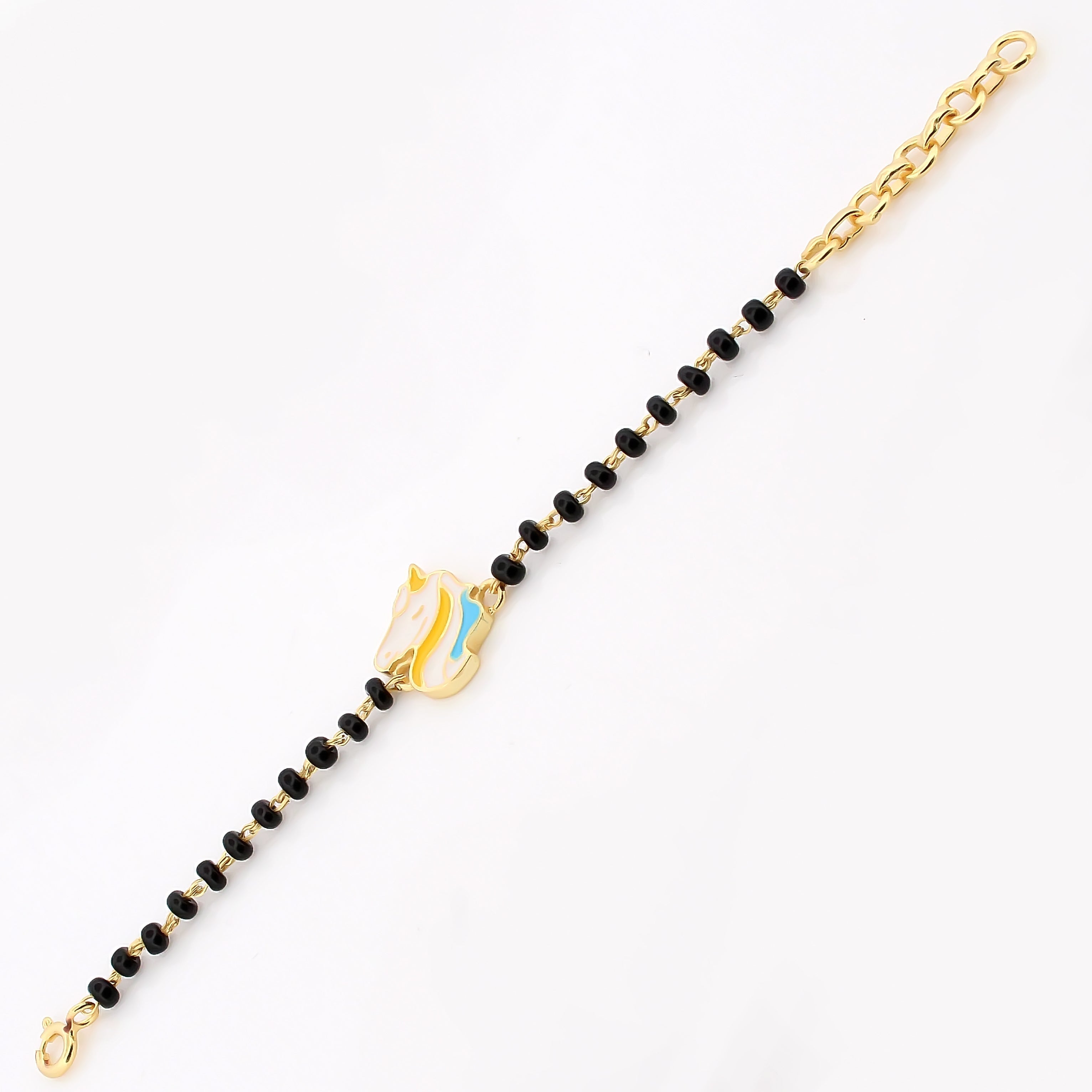 Horse Energy Bracelet for Kids – 18KT Gold Plated | 925 Sterling Silver | Strength, Protection & Positivity
